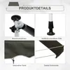 A collage of product details for a gray umbrella. Produktbild-Vorschau