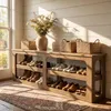 Panca porta scarpe ampia (180 cm) con 3 ripiani, pensile Anteprima dell’immagine prodotto 4