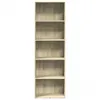 A tall, narrow bookshelf with five shelves, presented against a plain white background. Produktbild-Vorschau
