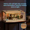 Klatka dla chomików WISFOR z oświetleniem LED, drewniana Podgląd zdjęcia produktu 8