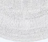 HOMESCAPES Runde Battematte weiß 80 cm aus 100% Baumwolle Produktbild-Vorschau 3