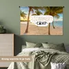 MuchoWow® Wandteppich Wandbehang Sommer - Strand - Palme - Produktbild-Vorschau 4