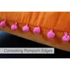 Riva Home Velvet Pompom Housse de coussin. RV919 (45x45cm) Voir les images du produit 4