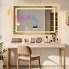 Vrygle LED Badspiegel 100x70 cm mit Beleuchtung, Bluetooth, Produktbild-Vorschau 3