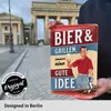Retro Blechschilder Grillen - Bier und GRILLEN immer eine Produktbild-Vorschau 4