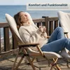 osoltus Faltsessel Teddy Campingsessel Holz m.Fellbezug Produktbild-Vorschau 5