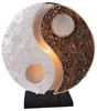 Lámpara de mesa Yingyang Natural de 30 cm: lámpara de capiz Vista previa de la imagen del producto 8