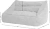 icon Sitzsack Sofa Chenille Cecilia, Salbeigrün, Sitzsack Produktbild-Vorschau 6