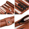 Relaxdays Backgammon, Reisespiel zum Aufrollen, inkl. Produktbild-Vorschau 5