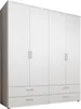 Kleiderschrank "Spazio" in Weiß mit 4 Schubladen und 4 Produktbild-Vorschau 5