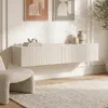 160 cm beigefarbenes, wandmontiertes TV-Möbel mit Produktbild-Vorschau 1