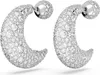 Swarovski Ohrringe Damen Luna Tropfen Halbmond Weiß 5666179 Produktbild-Vorschau 3