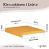 Klemmkissen mit 1 Leiste Bankauflage Sitzpolster hochwertiges Kunstleder senf Produktbild-Vorschau