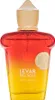 A perfume bottle with a gradient of red to yellow. Voir les images du produit