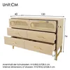okwish Rattan Kommode Sideboard mit viel Stauraum, Schrank Produktbild-Vorschau 8