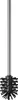 A toilet brush with a silver handle and a black brush head. Produktbild-Vorschau