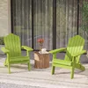 COSTWAY, sada 2 skladacích kresiel Adirondack, plastové Náhľad obrázku produktu 2