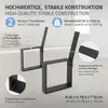 ML-Design 2 solidne stalowe nogi ławki, 40x78,5 cm, czarne, Podgląd zdjęcia produktu 2