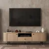 AX LIVING TV-Schrank Halay Eiche Cremona, 2 Türen & 1 Produktbild-Vorschau 5