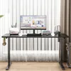 Biurko elektryczne podnoszone czarne 160x80 regulowane Podgląd zdjęcia produktu 11