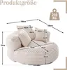 LVHOM Lazy Sofa mit 3 Kissen, Klassischer Sitzsack mit Produktbild-Vorschau 7