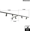 hoftronic LED Schienensystem Paket T-Form 3x1m 6 Strahler Produktbild-Vorschau 8