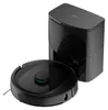 A black robot vacuum cleaner and its charging/emptying station are shown against a white background. Náhled obrázku produktu