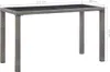vidaXL Tavolo da giardino antracite 123x60x74 cm in poly Anteprima dell’immagine prodotto 4