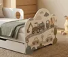 Letto per bambini 140x70 con materasso, cassetto e vano Anteprima dell’immagine prodotto 3