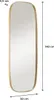 Miroir rectangulaire chêne FLOKI 50x140 Voir les images du produit 3