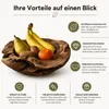 Teakholzschale Teakholz Schale Obstschale Schlüsselschale Produktbild-Vorschau 9
