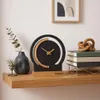 Modern standuhr tischuhr klein aus Holz Eiche Wohnzimmer Produktbild-Vorschau 7