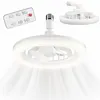 Cichy wentylator sufitowy LED z pilotem biały regulacja Podgląd zdjęcia produktu 1