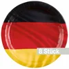 Amscan - Deutschland - Pappteller (8er Set, 23cm) Teller Produktbild-Vorschau 2