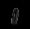 A black alarm clock is shown in profile against a black background. Produktbild-Vorschau