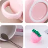 Süße Erdbeertasse, rosa Kaffeetasse, Keramik-Kawaii-Tasse, Produktbild-Vorschau 3