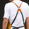 Zástěry pro muže, ženy s kapsami, bavlněné, odolné, do Náhled obrázku produktu 3