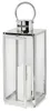 Laterne Silber 21,5 cm Metall Glas Windlicht Gartenlaterne Produktbild-Vorschau 1