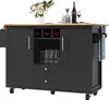 Sweiko Ilot de cuisine Armoire buffet 120 x 73 (45) x 92 cm Voir les images du produit 7