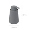 A gray ceramic soap dispenser with dimensions indicated. Podgląd zdjęcia produktu