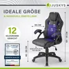 Juskys Racing Schreibtischstuhl Montreal (violett) - Gaming Produktbild-Vorschau 7