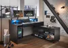 Gaming-Eckschreibtisch - Schwarz matt - 160 x 70 cm - inkl. Produktbild-Vorschau 2
