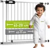 BOMI® Türschutzgitter zum Klemmen 63-251 cm | Ohne Bohren | Produktbild-Vorschau 1