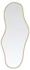 vidaXL Specchio da parete Golden 90x40 cm Anteprima dell’immagine prodotto 1