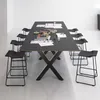 Nogi do stołu Wiltec zestaw 2 ze stali w profilu X 72x60cm Podgląd zdjęcia produktu 2