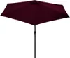 vidaXL Ombrellone con asta in metallo 300 cm rosso bordeaux Anteprima dell’immagine prodotto 9