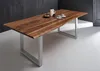 Esstisch Baumkante massiv Akazie nussbaum 260 x 100 silber Produktbild-Vorschau 7