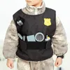 A child wearing a toy police vest with accessories. Anteprima dell’immagine prodotto