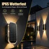 Solar Wandlampe Außen 2er Set, LED Solarleuchte Garten, 3 Produktbild-Vorschau 7