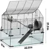 VEVOR Hamsterkäfig, 360°-Sicht Transparenter Produktbild-Vorschau 7